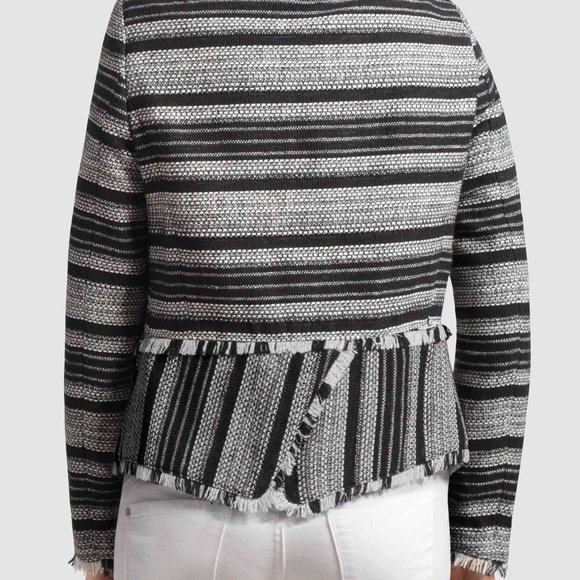 OLGYN Women’s Textured Fringe Blazer - Picture 2 of 4